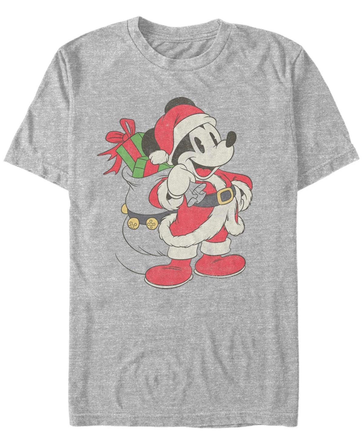 Mens Disney Mickey Mouse Christmas Santa Claus Portrait Tee Product Image