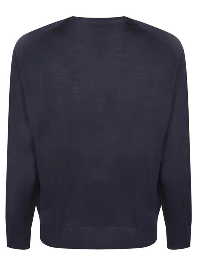 AMI ALEXANDRE MATTIUSSI Navy Ami De Cœur Sweater In Blue Product Image