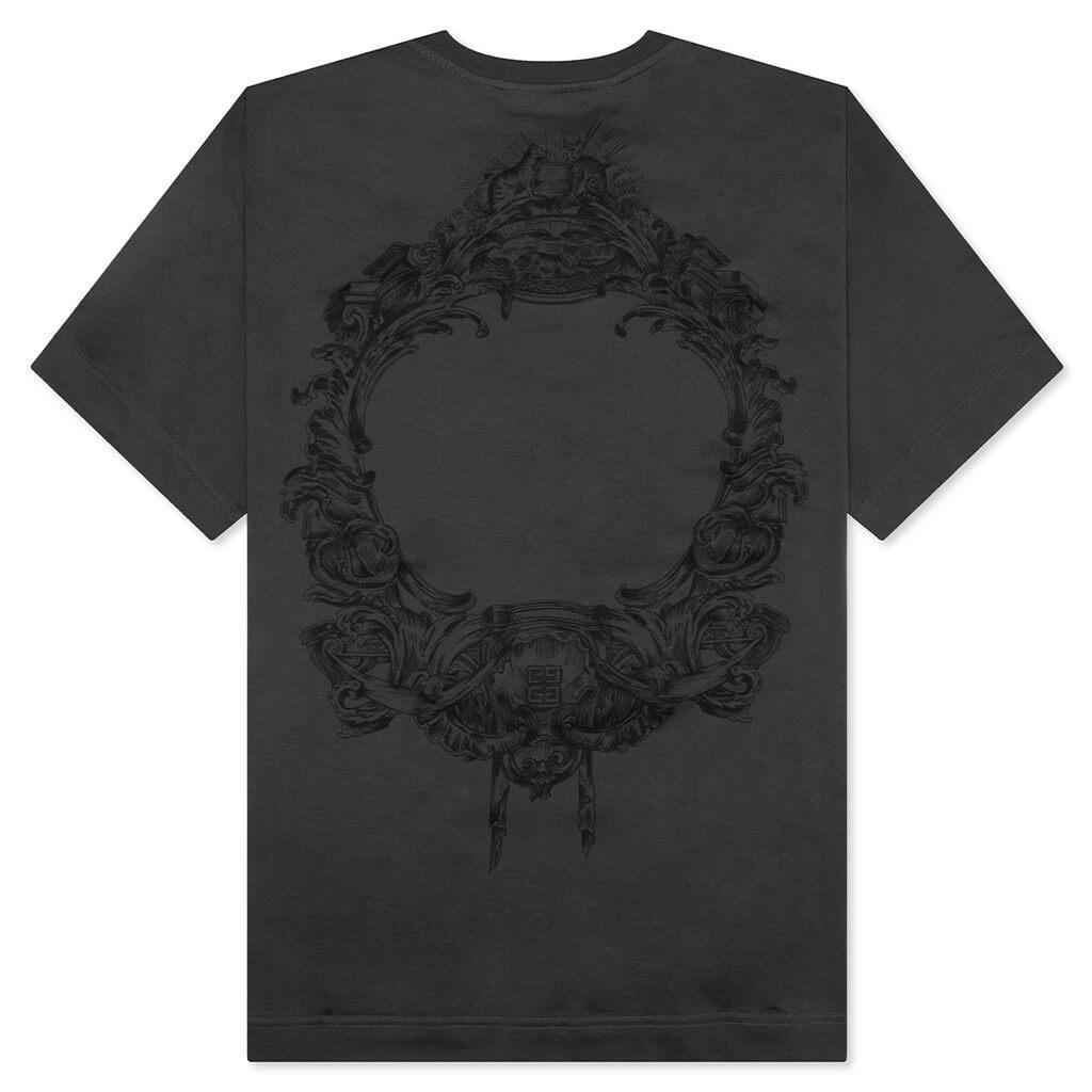 Baroque Print S/S T-Shirt - Charcoal Male Product Image