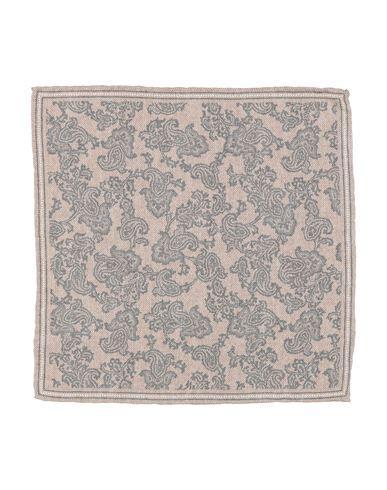 BRUNELLO CUCINELLI Man Scarf Khaki Size - Silk In Beige Product Image