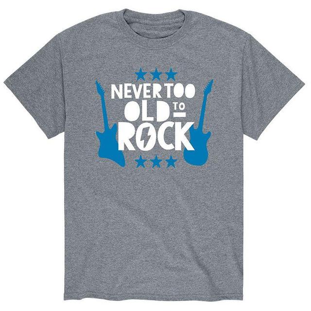 Mens Never Too Old To Rock Tee Product Image