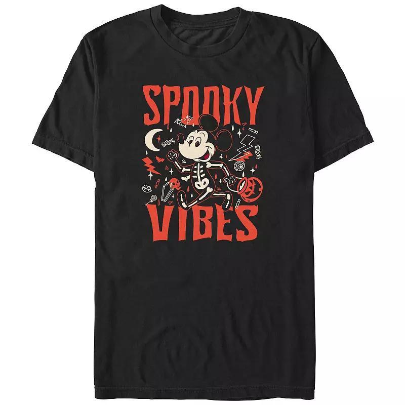 Disneys Mickey Mouse Spooky Vibes Mens Graphic Tee Product Image