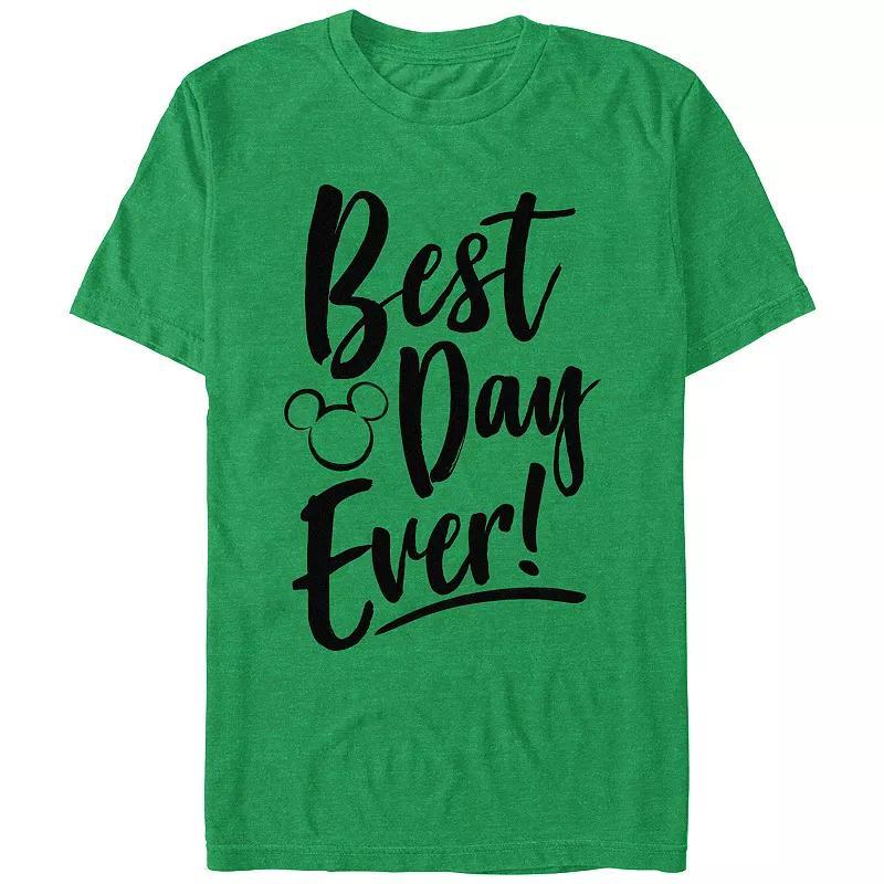 Disneys Mens Best Day Every Mickey Head Silhouette Tee Product Image