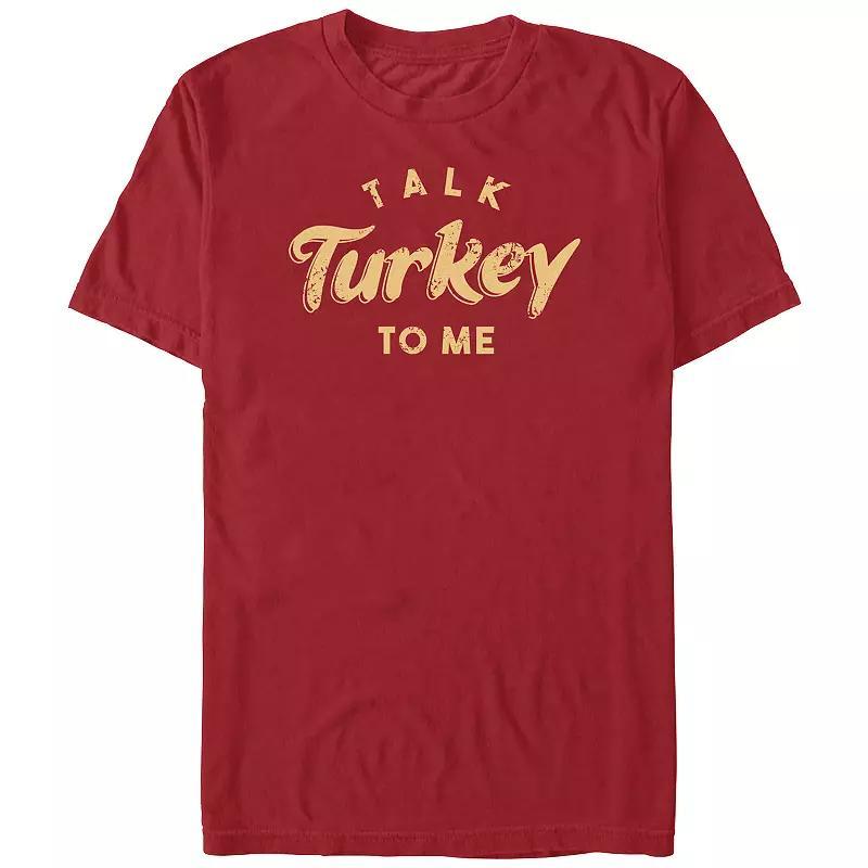 Mens Talk Turkey To Me Graphic Tee Red Product Image