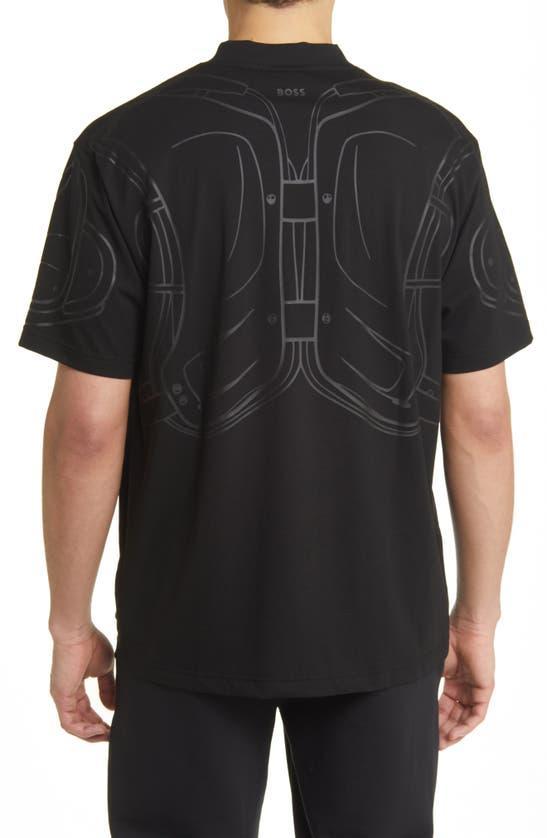 HUGO BOSS X Nfl Tackle Graphic T-shirt In Washington Commanders Black Product Image