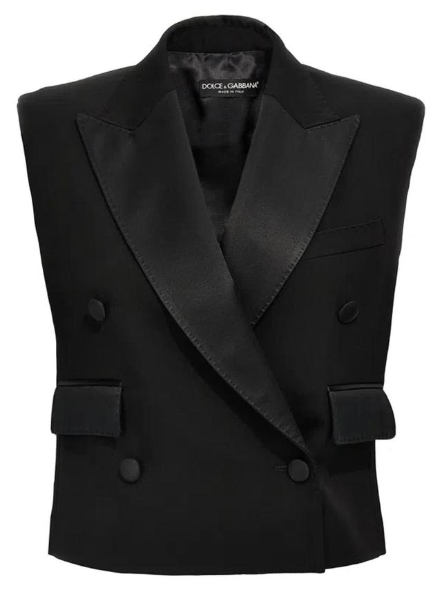 Tuxedo Gilet In Black Product Image