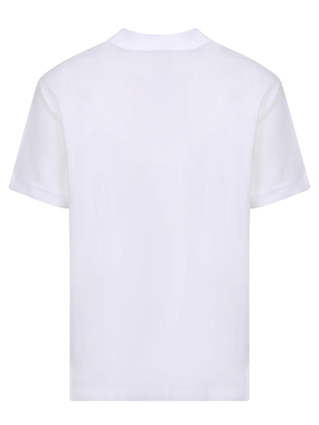 BURBERRY Tb Monogram Polo Shirt In White Product Image