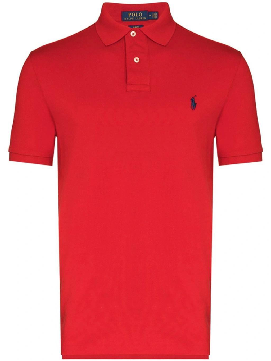 Polo Pony Short-sleeve Polo Shirt In Red Product Image