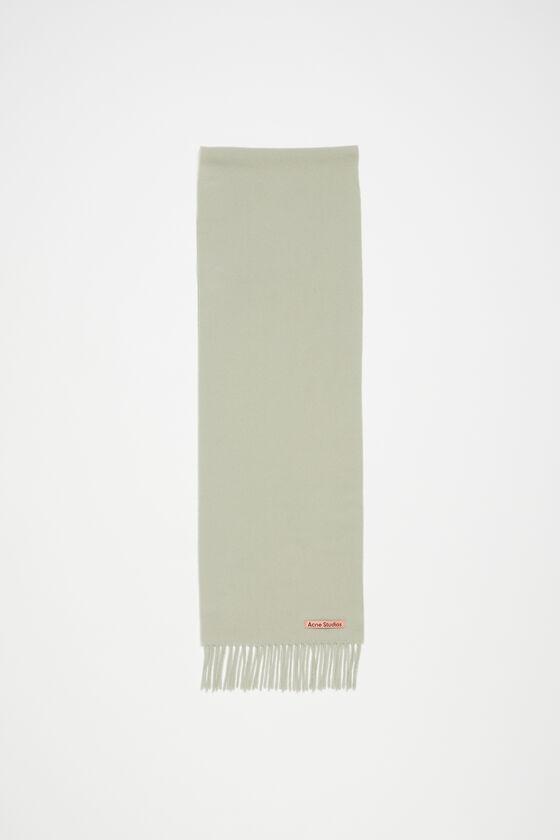 Fringe wool scarf - skinny Product Image