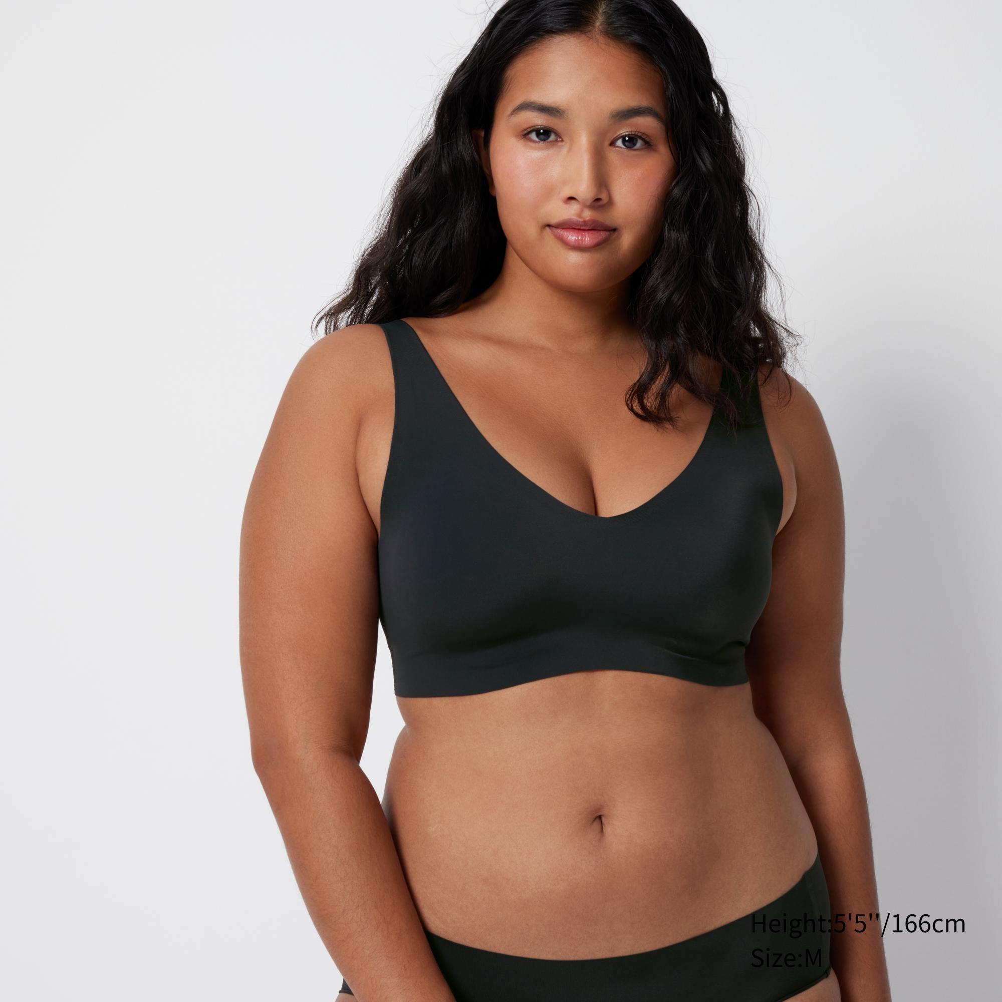 Womens Wireless Bra (Ultra Relax) with Quick-Drying Black XL UNIQLO US Product Image