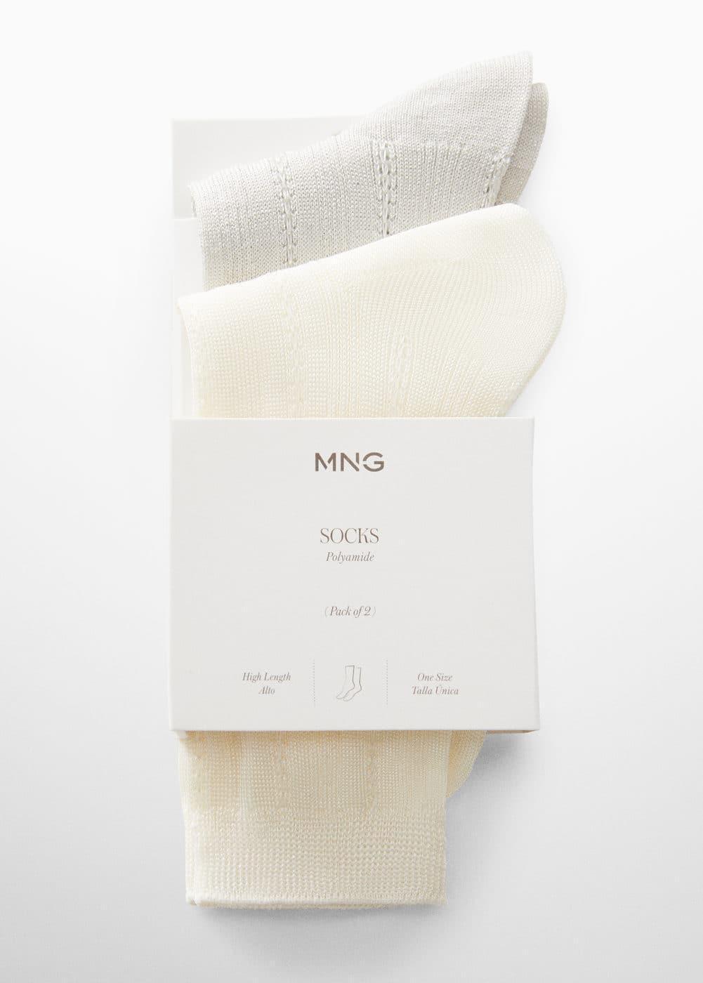 MANGO - 2 knit socks pack - One size - Women Product Image