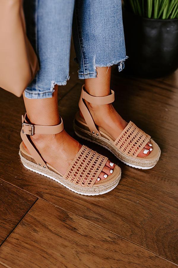 The Andria Espadrille In Tan Product Image