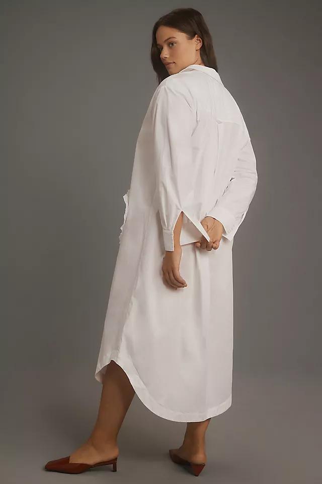 Maeve Long-Sleeve Midi Shirt Dress Product Image