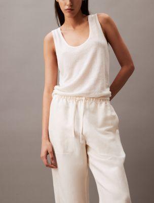 Casual Linen Blend Pull-On Pants product image