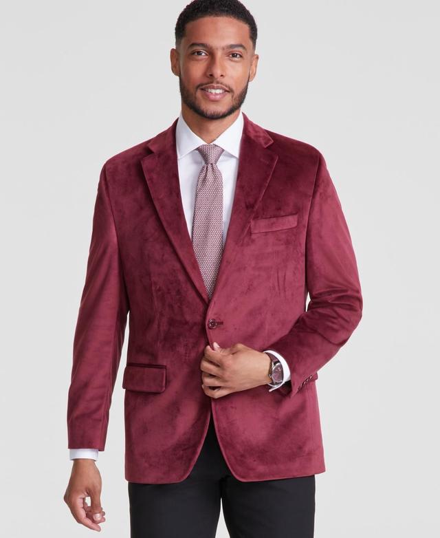 Michael Kors Mens Classic-Fit Velvet Sport Coat Product Image