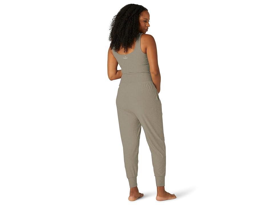 Beyond Yoga Spacedye Grow In Comfort Maternity Jumpsuit (Birch Heather) Women's Jumpsuit & Rompers One Piece Product Image