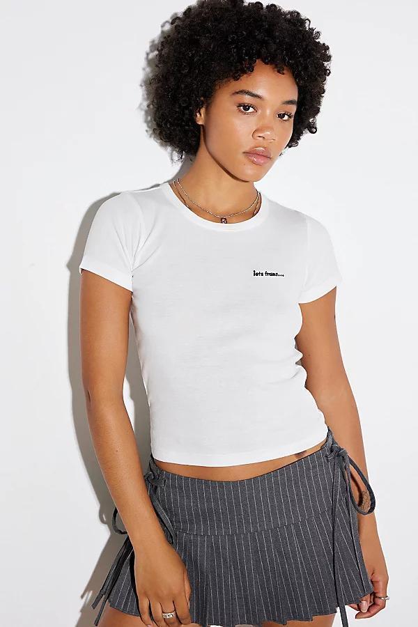 iets frans. Short-Sleeved Baby Tee Womens at Urban Outfitters Product Image