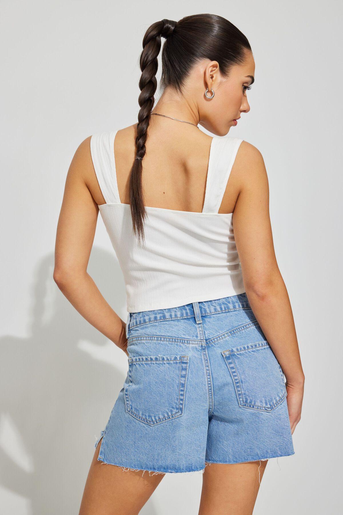 Vintage Cut-Off Denim Short Product Image