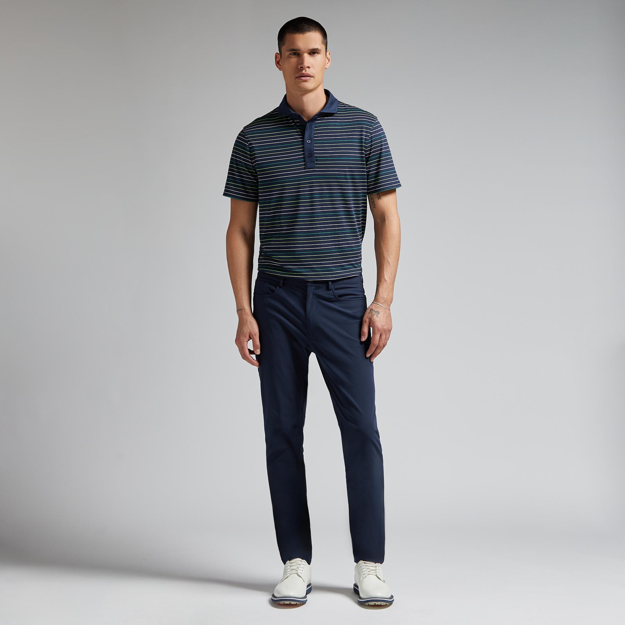 MULTI STRIPE TECH PIQUÉ POLO Product Image