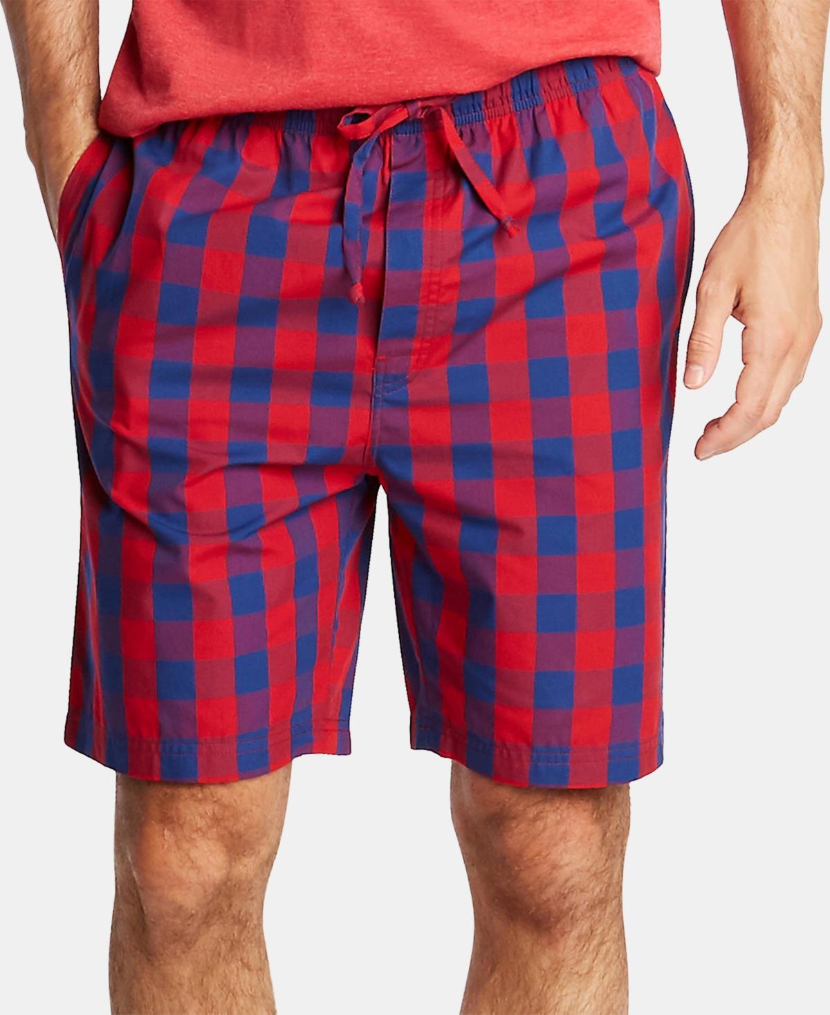 Nautica Mens Cotton Plaid Pajama Shorts Product Image