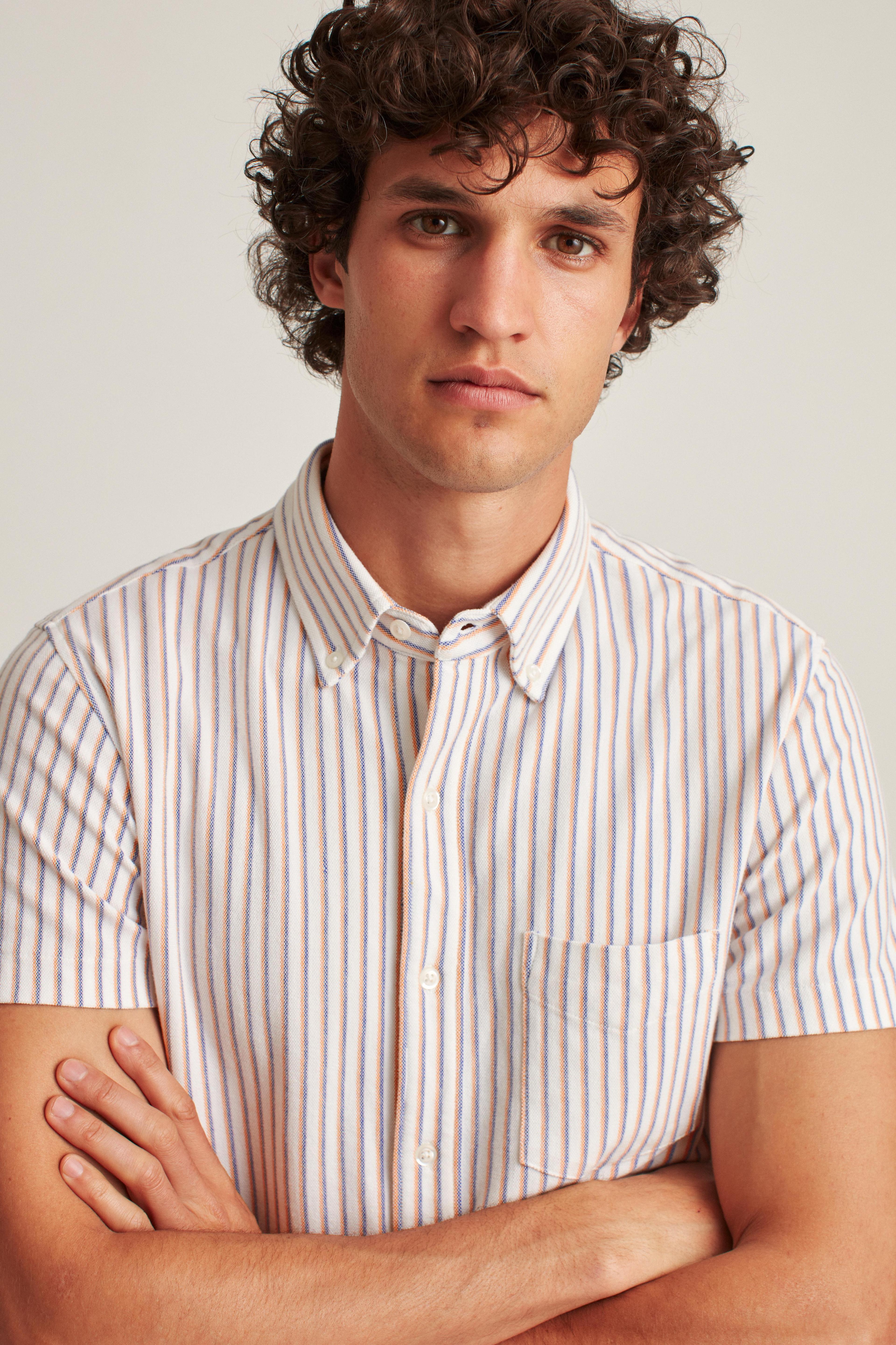 Knit Oxford Short Sleeve Shirt Product Image