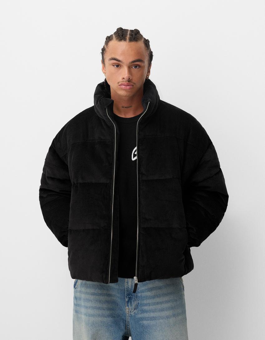 Corduroy quilted jacket Product Image