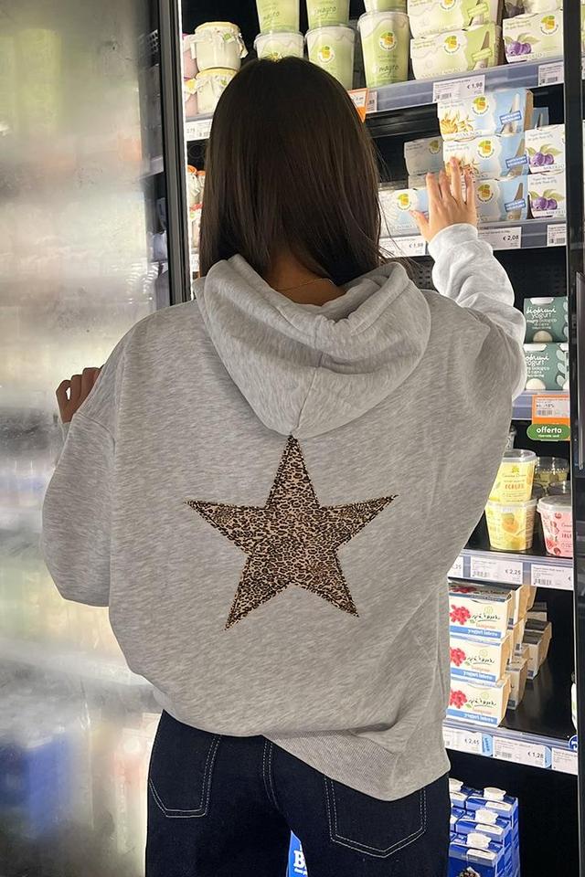 Leopard star hoodie Product Image