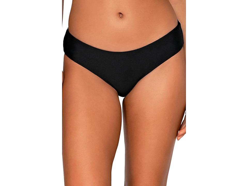 Sunsets Alana Reversible Hipster Bottoms (Black) Women's Swimwear Product Image