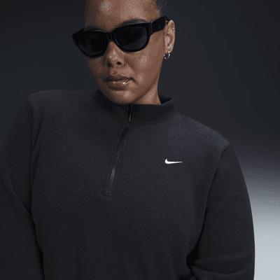 Nike Sportswear Phoenix Plush Women's Slim Long-Sleeve Cozy Fleece 1/2-Zip Top (Plus Size) Product Image