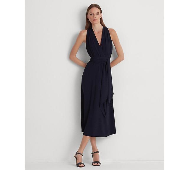 Lauren Ralph Lauren Womens Georgette Halter Cocktail Dress Product Image