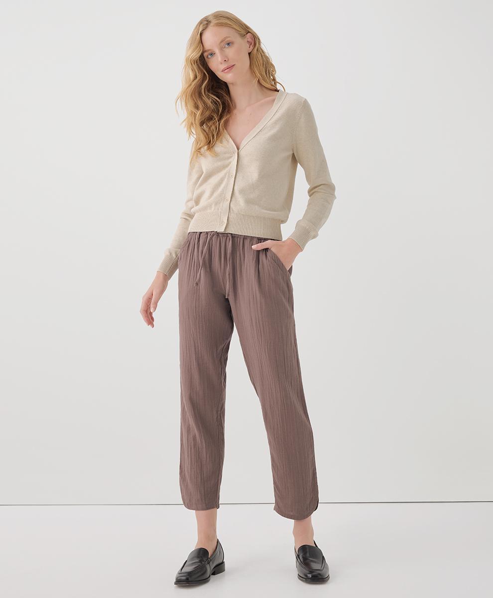 Womens Coastal Double Gauze Tapered Pull-On Pant 3XL Product Image