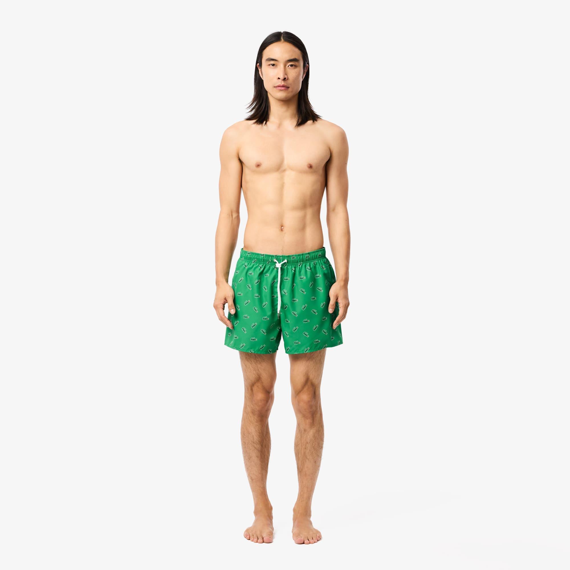 Men's Crocodile Print Swim Trunks Product Image