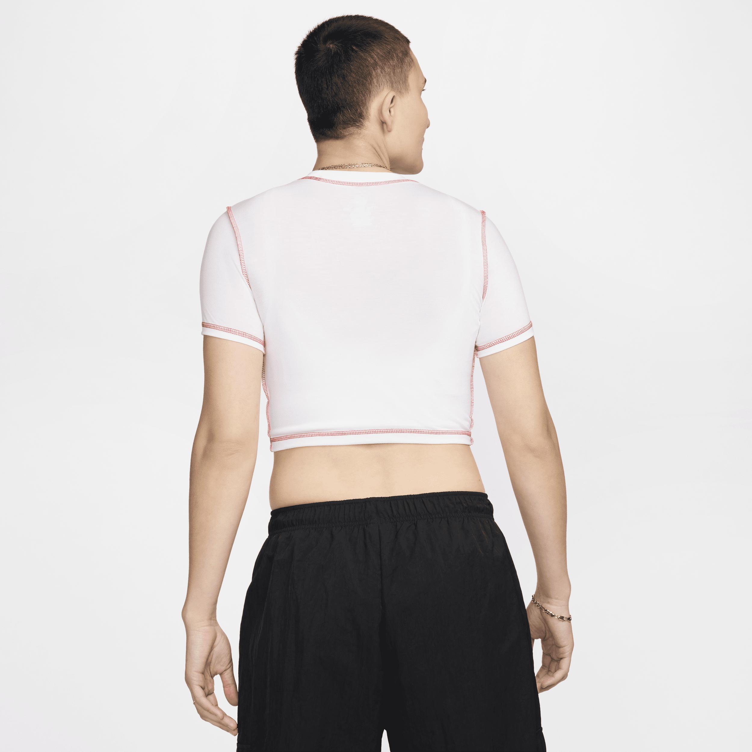 Women's Nike Sportswear Chill Knit Slim Cropped T-Shirt Product Image