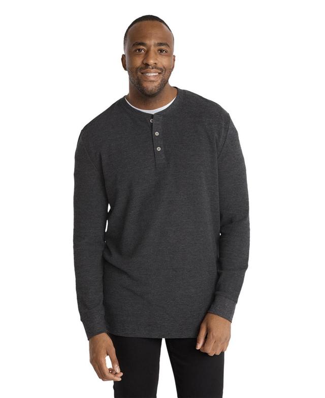 Johnny Bigg Mens Waffle Henley Long Sleeve Tee Product Image