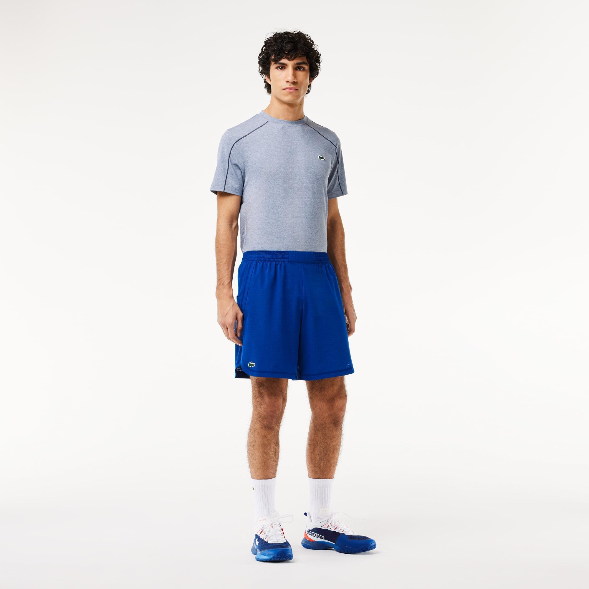 Men’s Lacoste Sport Check Stretch Mesh Shorts Product Image