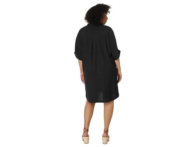 NIC+ZOE Plus Size Polished Devon Dress Onyx) Women's Dress Product Image