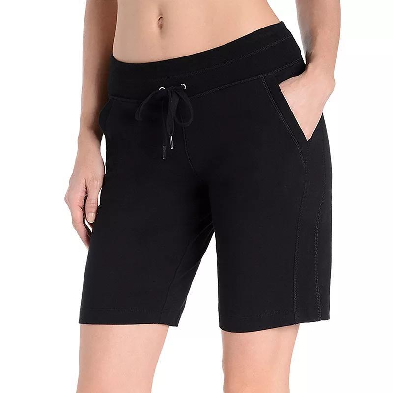 Womens Danskin High-Waisted Bermuda Shorts Blue Product Image