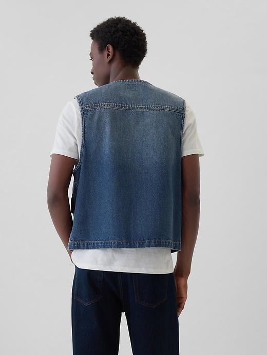 Utility Denim Vest Product Image