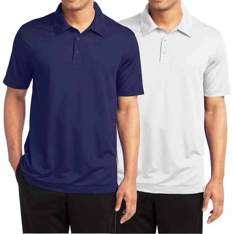 Mens Galaxy By Harvic 2-Pack Moisture-Wicking Polos Product Image