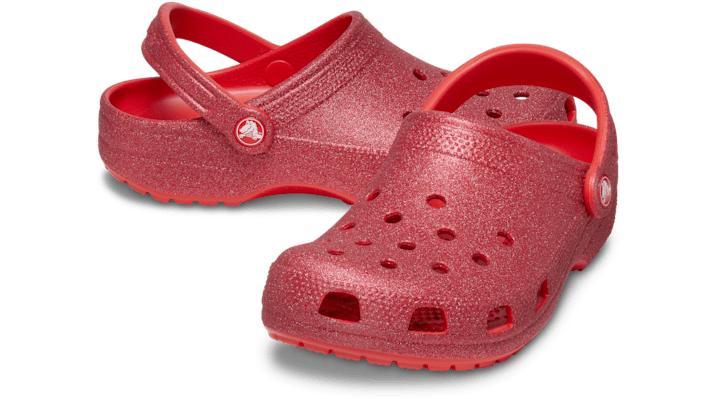 Crocs Womens Classic Glitter Clogs Product Image