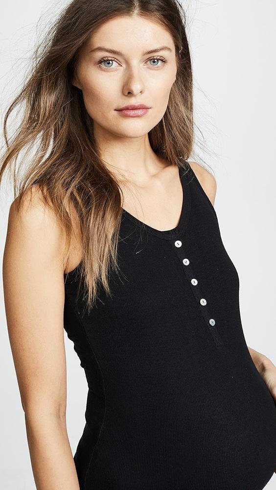 Ingrid & Isabel Henley Rib Nursing Tank | Shopbop Product Image