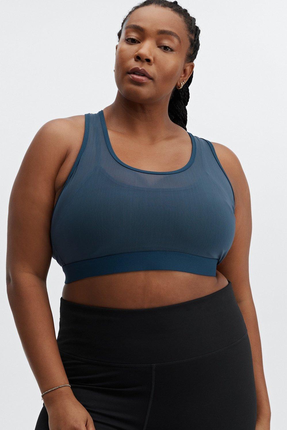 Fabletics Faye High Impact Sports Bra Womens blue plus Size 4X Product Image