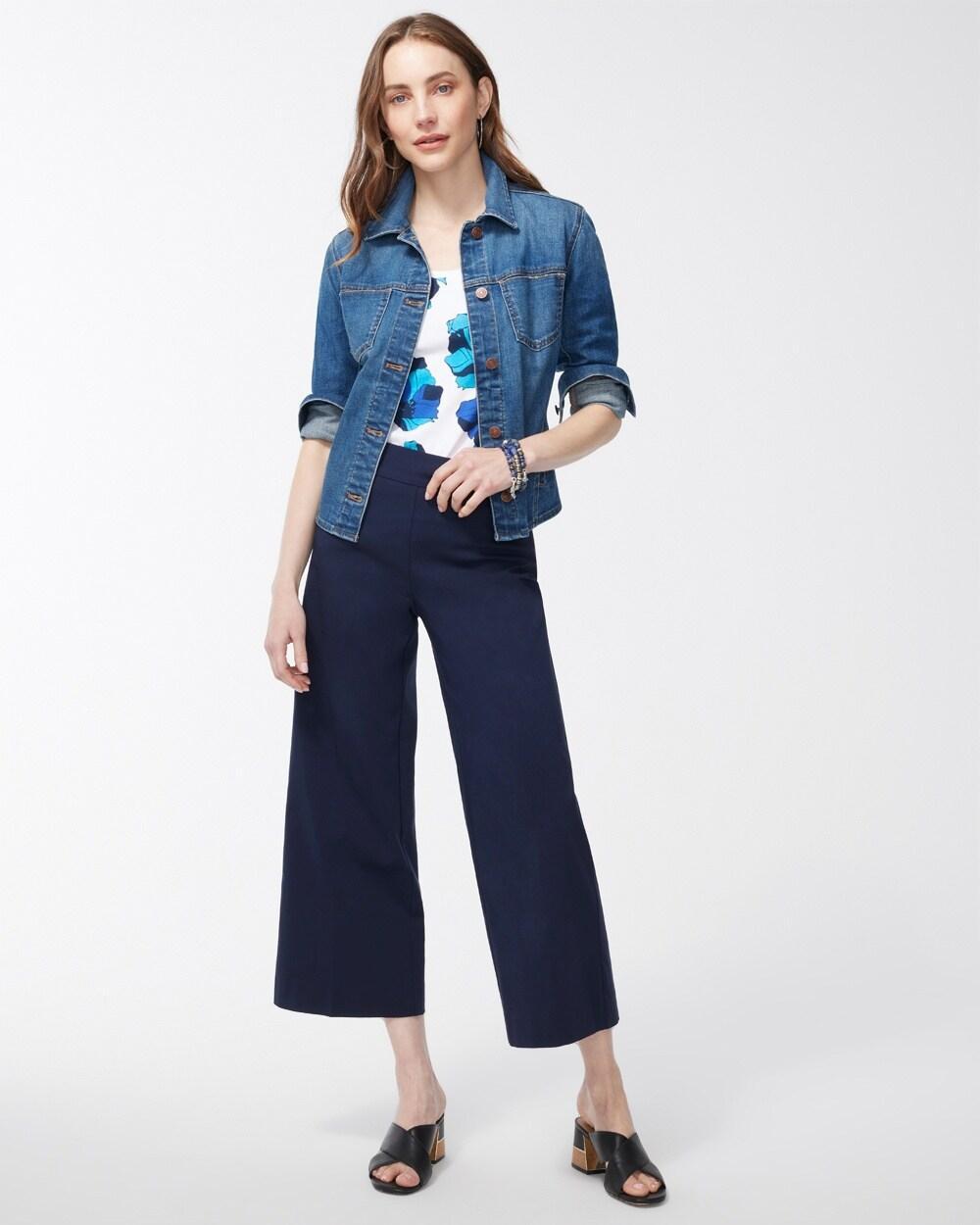 Cropped Denim Jacket Product Image