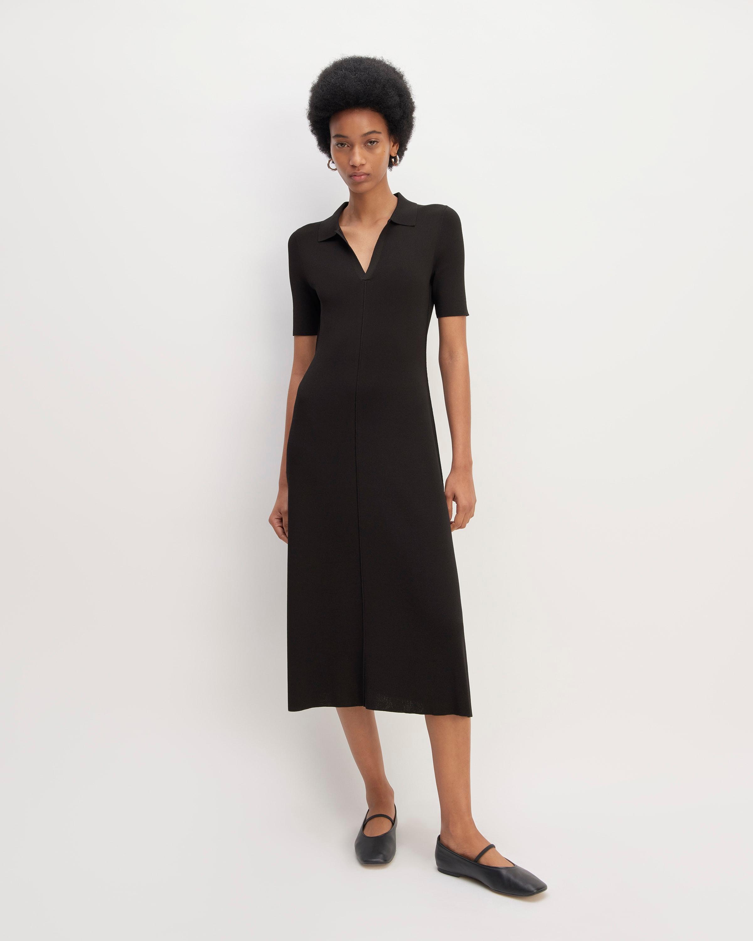 Womens Viscose Knit Polo Midi Dress by Everlane Product Image