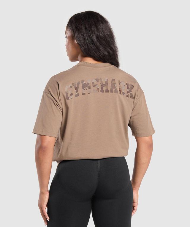 Adapt Camo Graphic Oversized Top Product Image