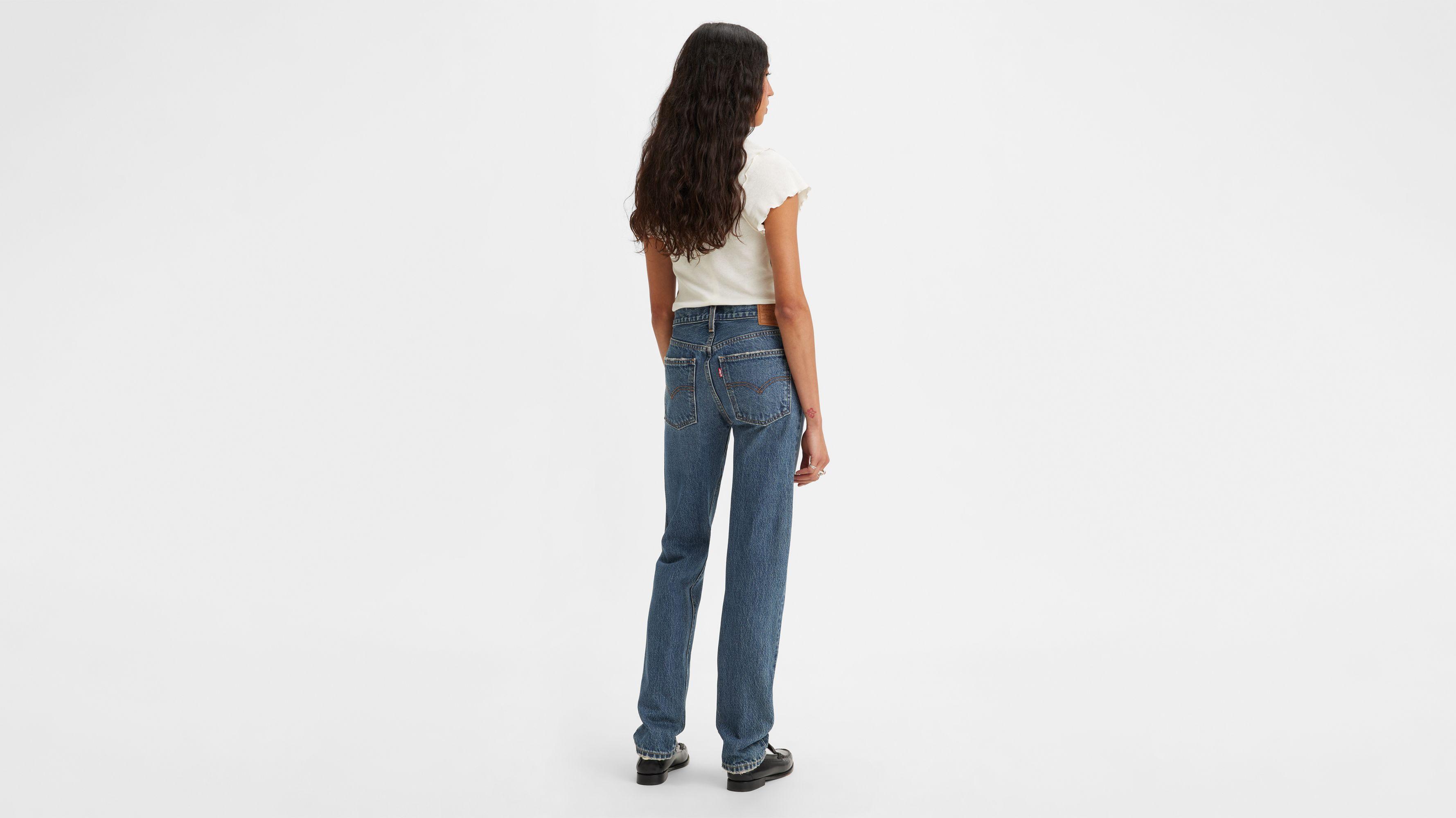 Middy Straight Pintuck Women's Jeans Product Image