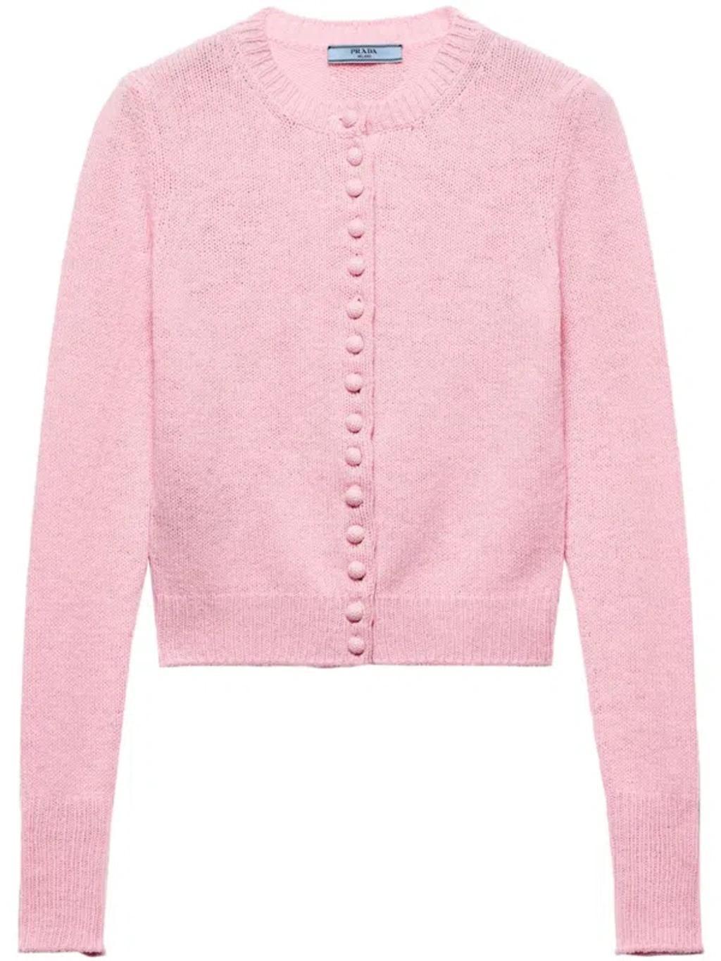 Cashmere Cardigan In Pink product image