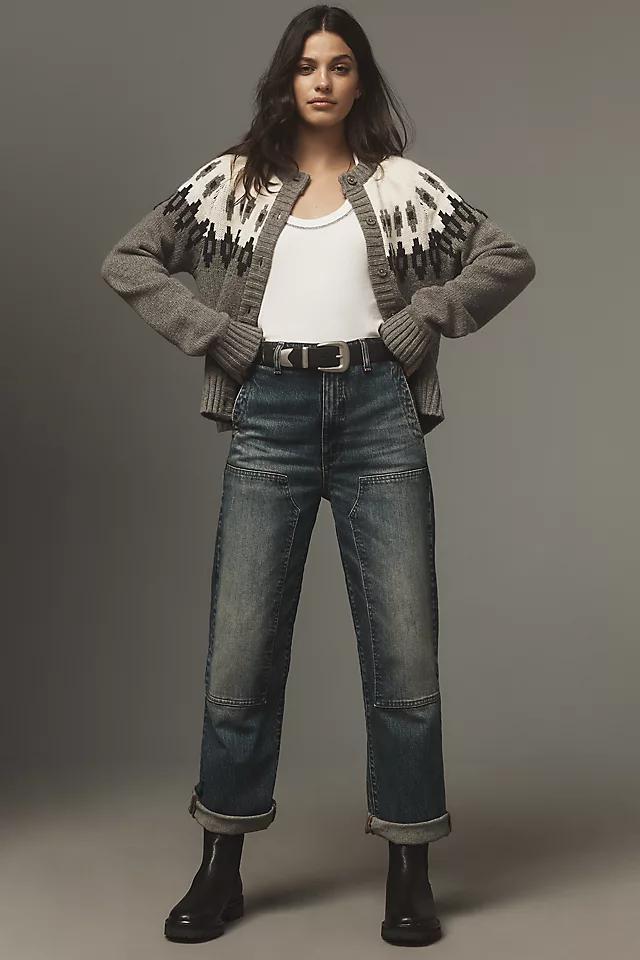 The Lonnie Cuffed High-Rise Crop Jeans by Pilcro: Carpenter Edition Product Image