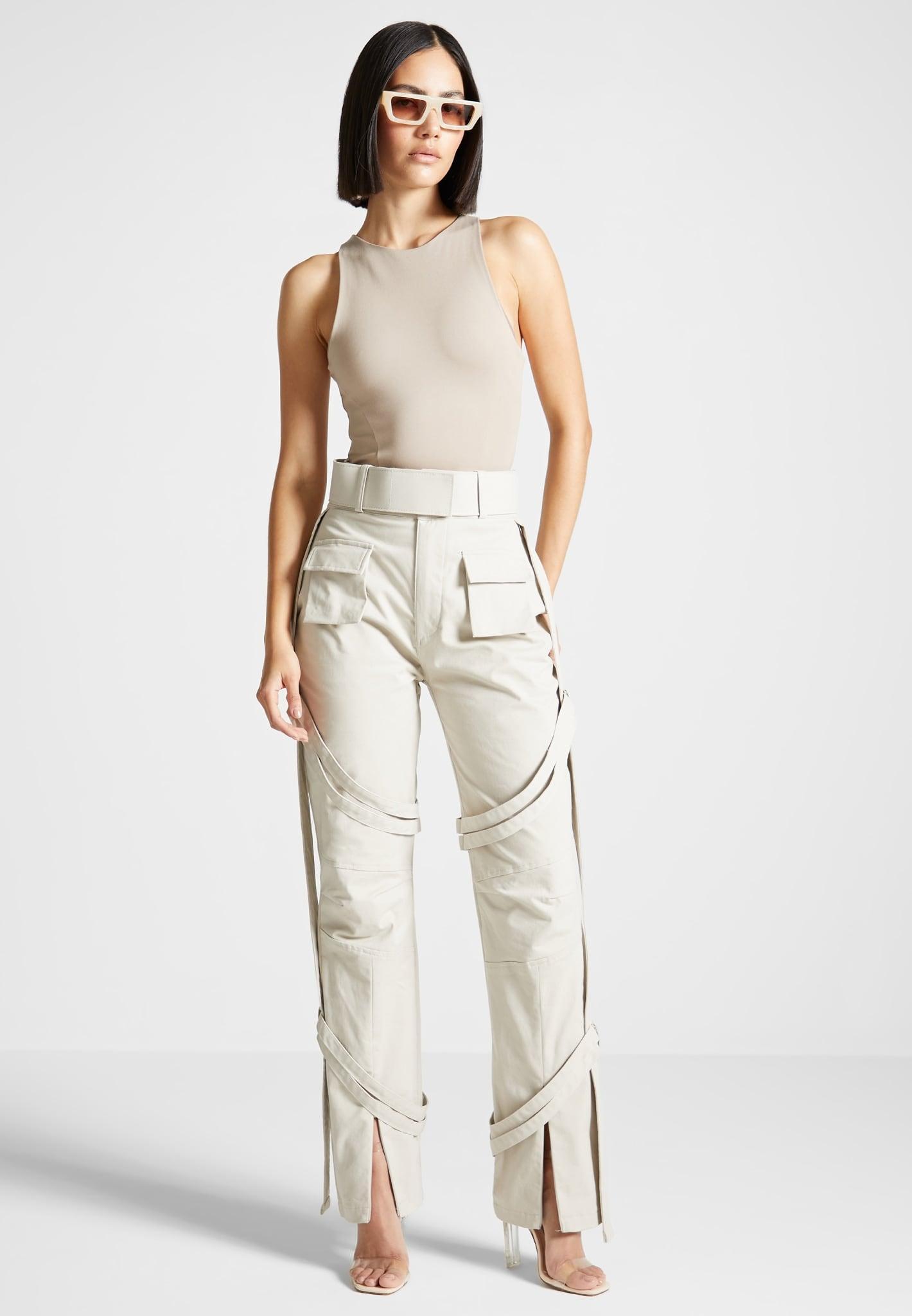 Carpenter Cargo Trousers - Beige Female Product Image