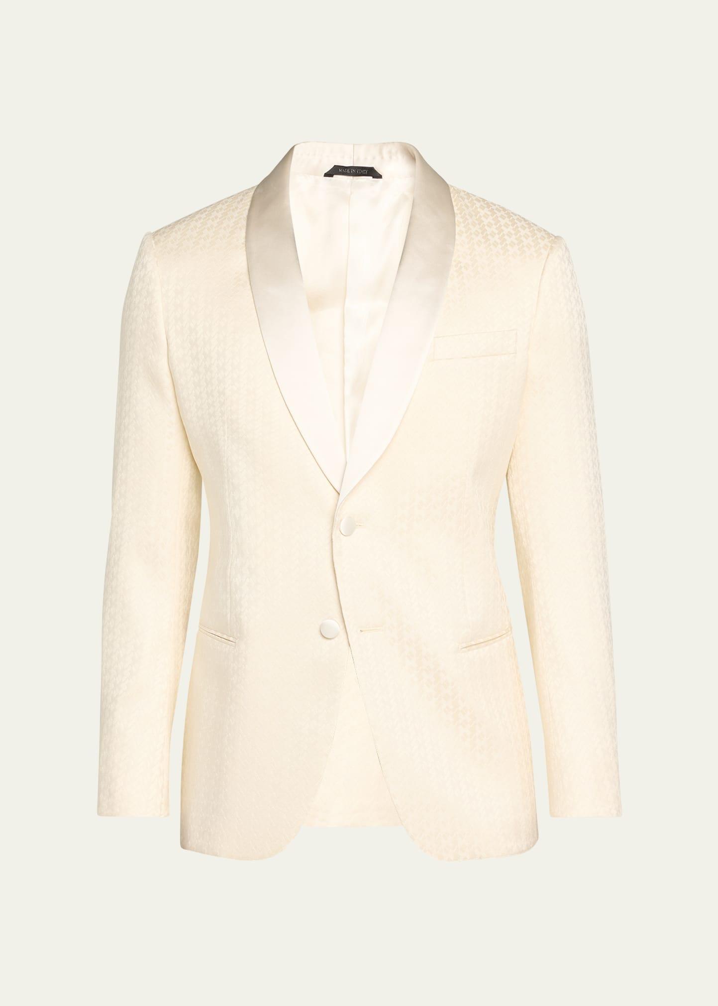 Mens Chevron Shawl Dinner Jacket Product Image